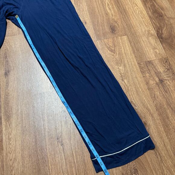 Eberyjey Navy Blue Pajama Pants Super Soft Size Medium Elastic Waist Womens - Picture 7 of 7
